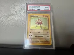 Pokemon 1999 Base Set Hitmonchan 007/102 Holo Rare PSA 8 English - Image 1