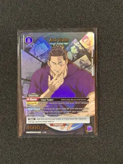 Union Arena TCG Jujutsu Kaisen Aoi Todo UE03BT/JJK-1-081 SR Holo English NM - Image 1