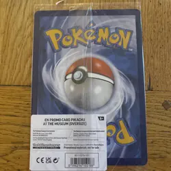 Pokemon TCG Promo Oversized Card - Pikachu At The Museum (sealed) - UK - Image 2
