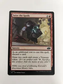 Seize the Spoils MTG Magic the Gathering Card NM Near Mint J25 - Image 1