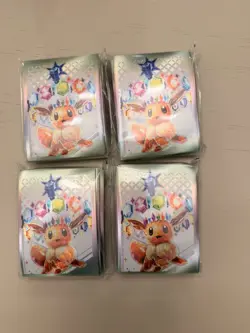 POKEMON PRISMATIC EVOLUTIONS ETB EXCLUSIVE CARD SLEEVES (LOT OF 4 PACKS) SEALED - Image 1