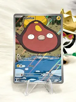 Stunfisk 118/086 - White Flare Illustration Rare Pokemon TCG - NM Card - Image 1
