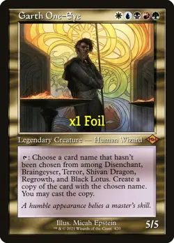 MTG Foil Retro Modern Horizons 2 MH2 Garth One-Eye LP - Image 1