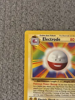 Pokemon TCG Electrode Base Set 21/102 Rare Card Regular LP Condition - Image 4