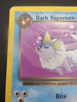 Dark Vaporeon unlimited Team rocket Uncommon 45/82 - WOTC Pokemon LP - Image 3
