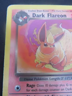 Dark Flareon unlimited Team rocket Uncommon 35/82 - WOTC Pokemon LP - Image 2
