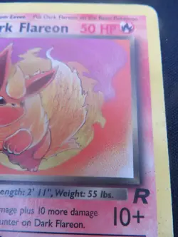 Dark Flareon unlimited Team rocket Uncommon 35/82 - WOTC Pokemon LP - Image 3