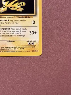 Pokemon TCG Electabuzz Base Set Unlimited Rare Card 20/102 NM / LP Condition - Image 2