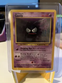 Pokemon TCG Gastly Base Set 50/102 Regular Unlimited Common LP - Image 1