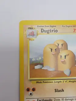 Pokemon TCG Dugtrio Base Set 19/102 Unlimited Rare MP - Image 3