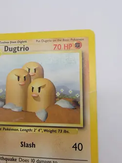 Pokemon TCG Dugtrio Base Set 19/102 Unlimited Rare MP - Image 4