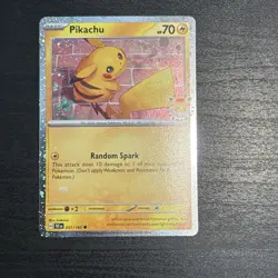 Pokemon Pikachu 051 /162 2026 Pokemon Day Stamped Promo TCG NM Swirl - Image 2