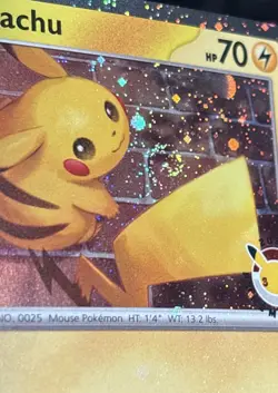 Pokemon Pikachu 051 /162 2026 Pokemon Day Stamped Promo TCG NM Swirl - Image 3