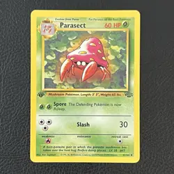 Parasect 1999 Pokemon Jungle 41/64 1st Edition TCG Vintage WoTC LP - Image 1
