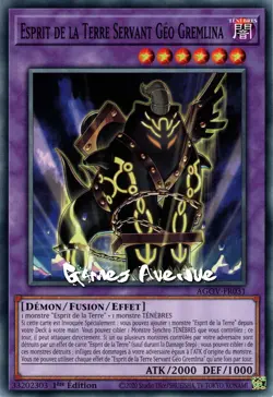 Yu-Gi-Oh ! Esprit de la Terre Servant Geo Gremlina AGOV-FR031 VF/COMMUNE - Image 1