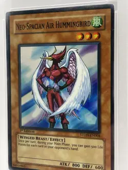 Neo-Spacian Air Hummingbird PSA 9 MINT STON-EN004 1st Edition Super Rare Yugioh - Image 3