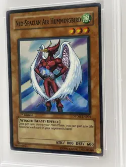 Neo-Spacian Air Hummingbird PSA 9 MINT STON-EN004 1st Edition Super Rare Yugioh - Image 4