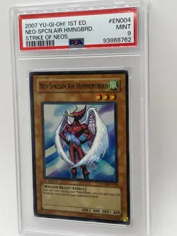 Neo-Spacian Air Hummingbird PSA 9 MINT STON-EN004 1st Edition Super Rare Yugioh - Image 5