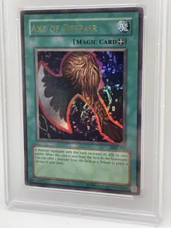 Axe Of Despair PSA 8 NM-MINT 2002 Magic Ruler Ultra Rare MRL-002 OG Yugioh - Image 3