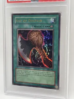 Axe Of Despair PSA 8 NM-MINT 2002 Magic Ruler Ultra Rare MRL-002 OG Yugioh - Image 4