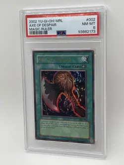 Axe Of Despair PSA 8 NM-MINT 2002 Magic Ruler Ultra Rare MRL-002 OG Yugioh - Image 5