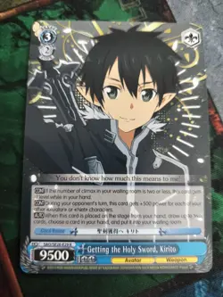 weiss schwarz: Getting the Holy Sword, Kirito - Image 1