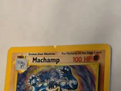 🔥 Machamp 8/102 Holo Rare 1st Edition Base Set WOTC Pokemon Card - Heavy play! - Image 3