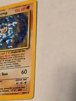 🔥 Machamp 8/102 Holo Rare 1st Edition Base Set WOTC Pokemon Card - Heavy play! - Image 4