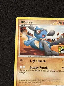 2009 Pokemon Platinum SDCC Riolu Promo Card 91/127 - San Diego Comic Con NM - Image 3