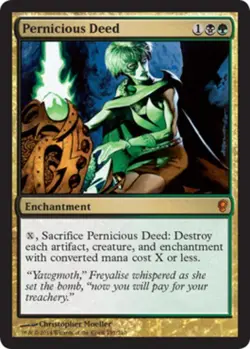 1x Pernicious Deed Heavy Play MTG Magic - Kid Icarus - - Image 1