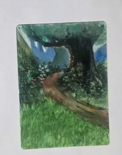 Magic the Gathering MTG Forest (377) Fourth Edition ALTERED - Image 1