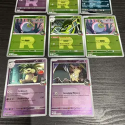 Pokemon bundle Ascended Heroes Reverse Holo bundle TEAM ROCKET R pattern 8x card - Image 4