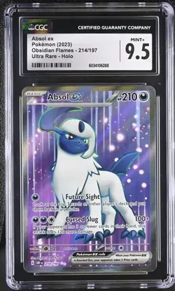✨✨ CGC 9.5 Absol ex 214/197 English 2023 Obsidian Flames Pokemon Card - Image 1