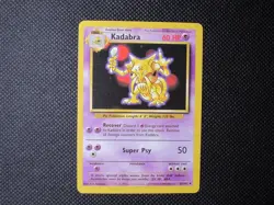 Kadabra 32/102 Base Set Pokemon Card NM - LP WotC - Image 1