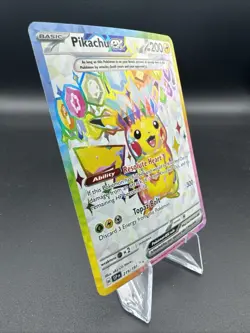 Pikachu ex 219/191 Ultra Rare FA Pokemon TCG Surging Sparks SSP 2024 NM English - Image 3