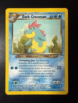 2002 Pokemon - Dark Croconaw #32/105 - Neo Destiny Unlimited - Uncommon - LP+ - Image 1