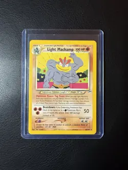 2002 Pokemon - Light Machamp #25/105 - Neo Destiny Unlimited - Rare - LP - Image 2