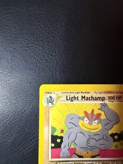 2002 Pokemon - Light Machamp #25/105 - Neo Destiny Unlimited - Rare - LP - Image 4