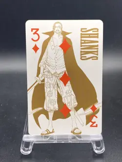 Shanks Diamond Three One Piece Japan Limited Film Gold Playing Cards - Image 1