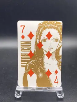 Nico Robin Diamond Seven One Piece Japan Limited Film Gold Playing Cards - Image 1