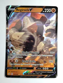 Regirock V - 104/202 - Pokemon Sword & Shield Base Set Ultra Rare Card NM - Image 1