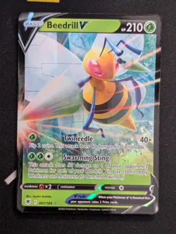 Beedrill V - 001/189 - Pokemon Astral Radiance Sword & Shield Ultra Rare Card NM - Image 1