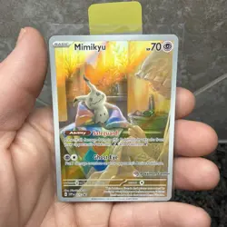 Mimikyu SVP EN 075 Pokemon Center Stamped Paldean Fates PC etb promo (B) - Image 1