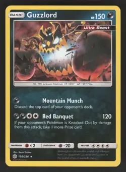Guzzlord 136/236 Pokemon TCG SM - Cosmic Eclipse MP - Image 1
