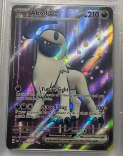 PSA mint 9 Pokemon 2023 Scarlet & Violet Obsidian Flames Absol ex 214/197 - Image 3