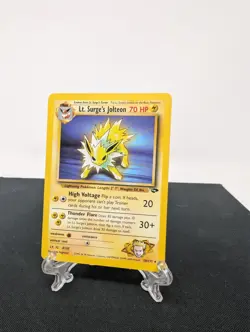 Pokemon TCG Lt. Surge's Jolteon Gym Challenge 28/132 WOTC Condition LP - Image 1
