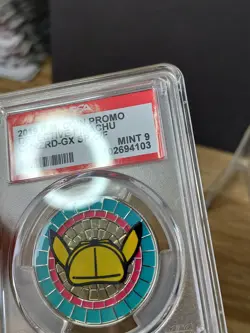 2019 Pokemon Coin Promo Detective Pikachu Charizard Gx Special Case File PSA 9 - Image 4