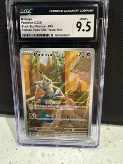 Pokemon Mimikyu 075 Black Star Promo Holo CGC 9.5 2024 English - Image 1