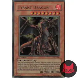 Yugioh Tyrant Dragon LOD-034 Ultra Rare 1st Edition HP - Image 1