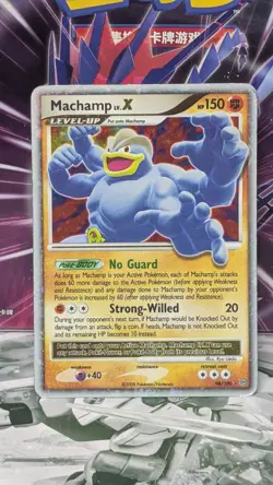 Pokemon 2008 Stormfromt Machamp Lv X Rare Holo Trading Card 98/100 MP - Image 1